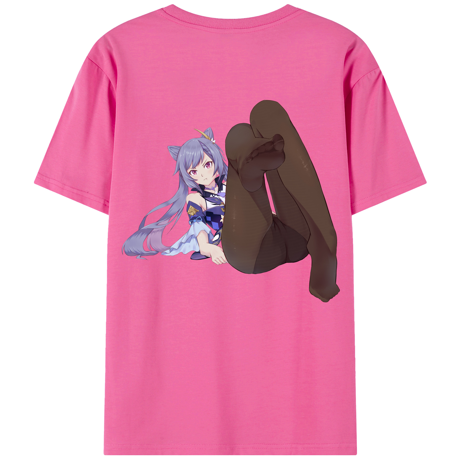 げんし神 刻晴 こくせい genshin Kokusei レディース半袖Tシャツ(バックプリント)